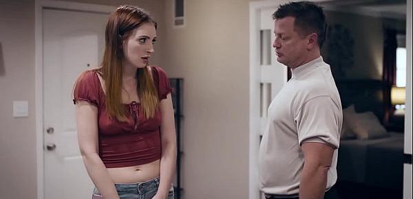  Afraid teen with nice ass Maya Kendrick needs help from a guy and she got fucked
